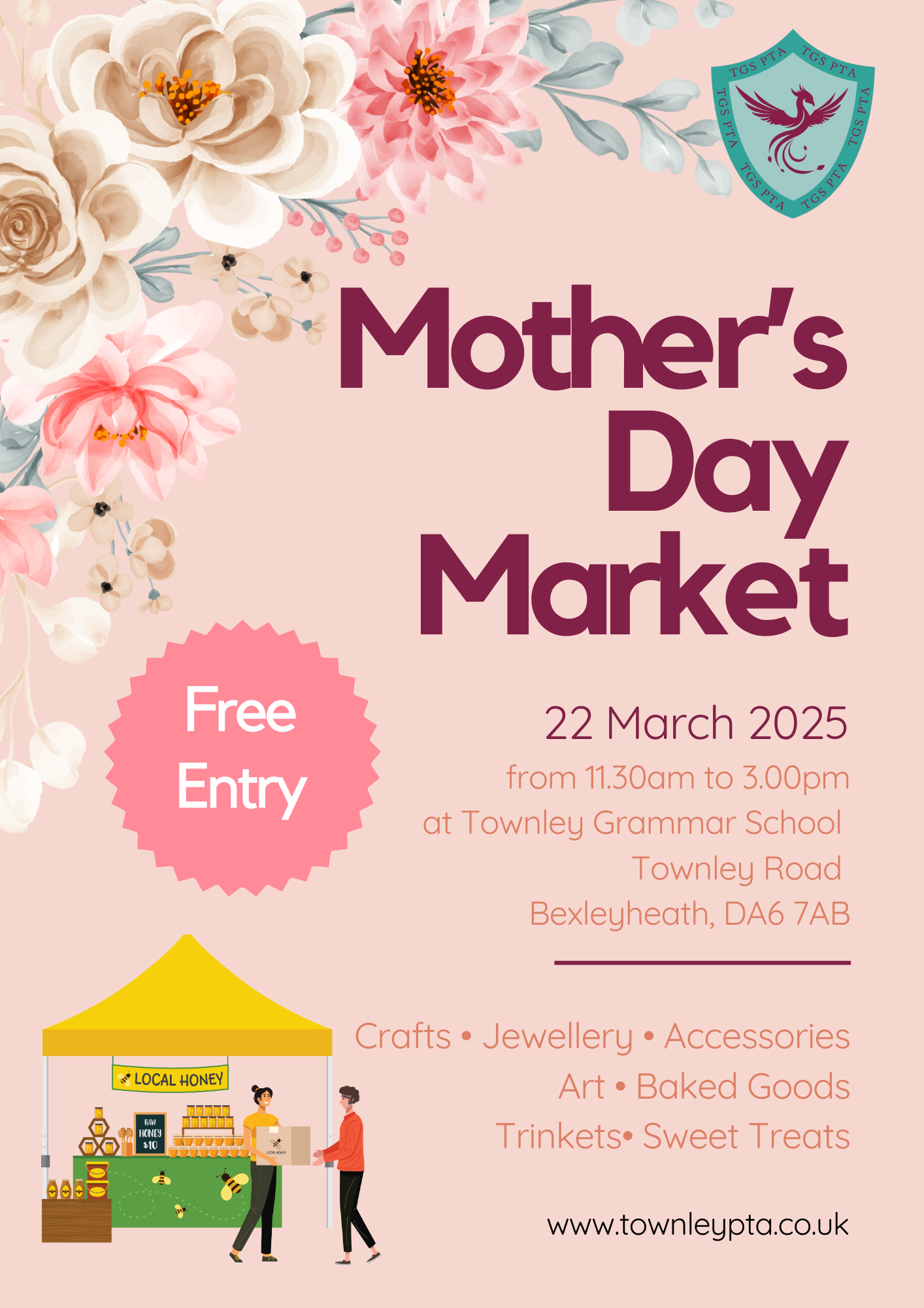 Poster for the Mothers' Day Market